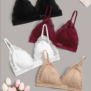 lace bralette 4 pack